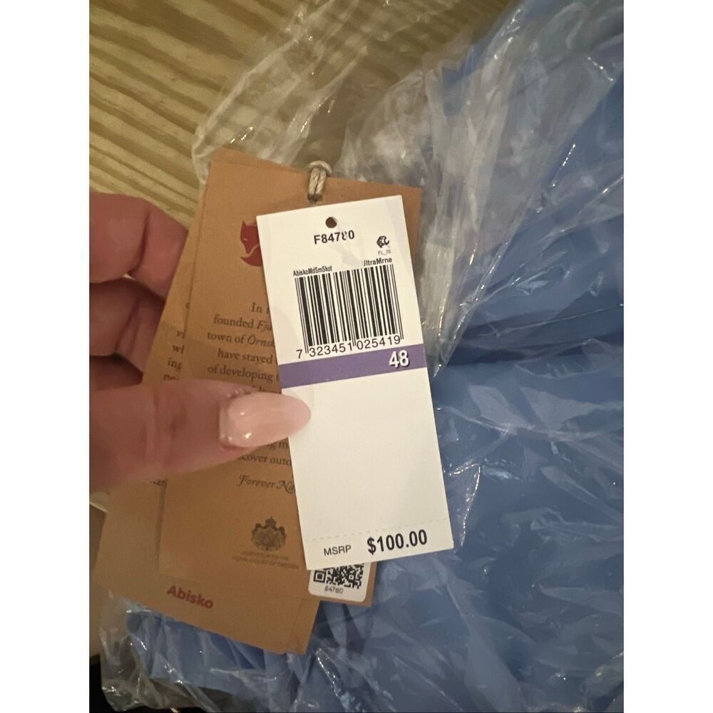 Fjallraven NWT Abisko Midsummer Skort Ultramarine 36 (US 4-6) athletic activewea - Picture 8 of 10